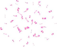 Pink confetti shiny illustration isolated element design vector
