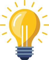 A light bulb with rays coming out of it, Business, Growth Icon vector
