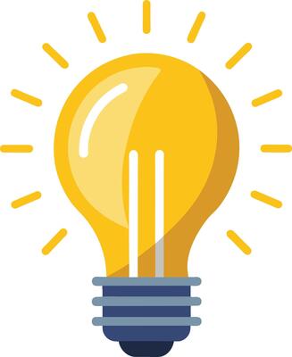 A light bulb with rays coming out of it, Business, Growth Icon