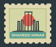 21st February Stamp with retro look vector