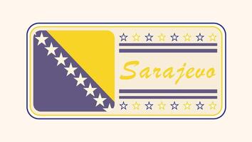 Seria Nameplate with Bruneian Flag Design vector