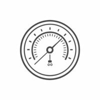 Creating a dynamic design of a speedometer showcasing precise measurements with a modern style vector