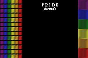 Pride parade 2025 banner design vector
