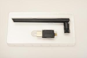 Wi-Fi router . USB Bluetooth Adapter. photo