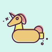 Icon Life Saver. related to Summer symbol. MBE style. design editable vector