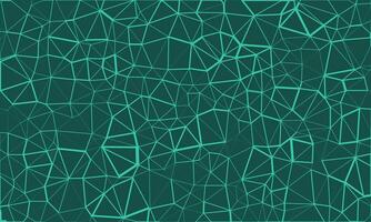 Abstract dark aqua green geometric low poly background. Irregular triangle pattern design vector