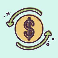 Icon Automatic Savings. related to Savings symbol. MBE style. design editable vector