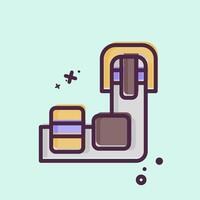 Icon Carousel. related to Travel symbol. MBE style. design editable vector