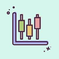 Icon Stock Invesment. related to Savings symbol. MBE style. design editable vector