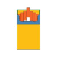 Illustration cigarette retro outline unique design vector