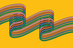Illustration abstract wave pattern vector
