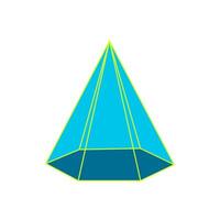 simple design 3D simple pyramid icon vector