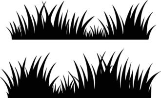 Artistic Grass Silhouette Set for Unique Visuals vector