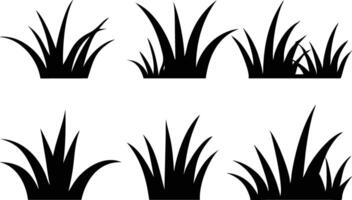 Grass Silhouette Set for Nature-Inspired Patterns vector