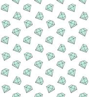 Seamless pattern of hand drawn doodle sketch diamonds vector
