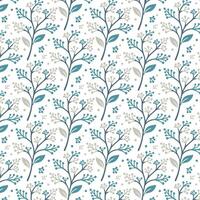 abstract flower motif with elegant botanical pattern in seamless repeat for fashion print wrapping textile and wallpaper vector