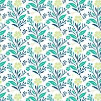 seamless botanical pattern with intricate floral ornament in all over texture for wrapping textile wallpaper and fabric vector