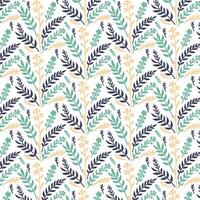 seamless floral motif with all over botanical pattern in intricate texture for fashion print fabric and wallpaper vector