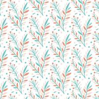 intricate flower pattern with seamless botanical ornament in all over design for wrapping textile wallpaper and fabric vector