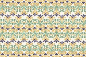 intricate floral pattern with botanical motifs wildflowers and tropical elements for fashion prints textile design wallpaper wrapping and fabric patterns vector