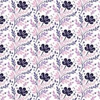 seamless abstract flower pattern with all over botanical texture for wallpaper fabric textile and fashion print vector