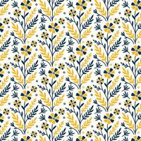 elegant botanical pattern with all over floral texture in seamless repeat for wrapping textile wallpaper and fabric vector