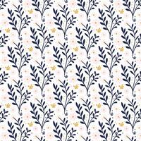 elegant botanical pattern with seamless floral design in all over repeat for textile wallpaper wrapping and fabric vector