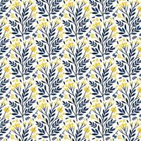 seamless floral texture with intricate botanical motif in all over repeat for fashion print textile fabric and wallpaper vector