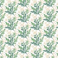 seamless flower motif with abstract botanical elements in intricate pattern for textile fabric wallpaper and fashion print vector
