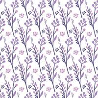 tropical wildflower pattern with all over botanical texture in seamless repeat for wallpaper textile and fabric vector