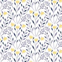 abstract floral pattern with seamless botanical texture for fashion print fabric textile and wallpaper vector