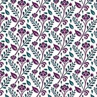 elegant floral pattern with tropical and botanical motifs for fashion prints textile design wallpaper wrapping and fabric patterns vector