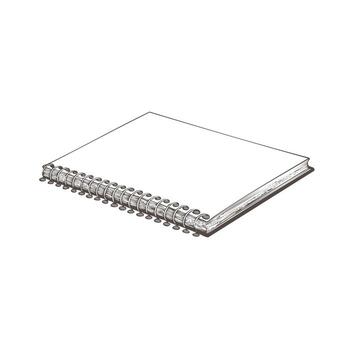 Notebook Book Sketch School Knowledge Education Academy Learn vector