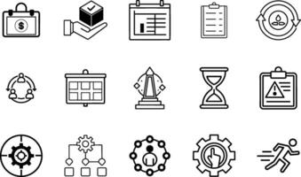 Project Management and Development Icons Collection vector