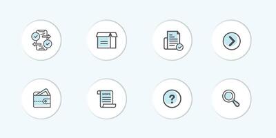 Smartphone device, product, news, report and help set. Mobile apps line icons. mobile payment and phone device app line icons. vector