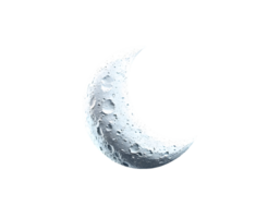Crescent Moon in the Night Sky A Celestial Wonder png