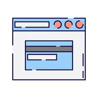 Online Payment Window, A digital transaction page, representing e-commerce and financial operations. vector