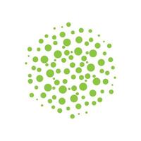 Abstract Green Dots Spread Logo Template Illustration Design. EPS 10. vector