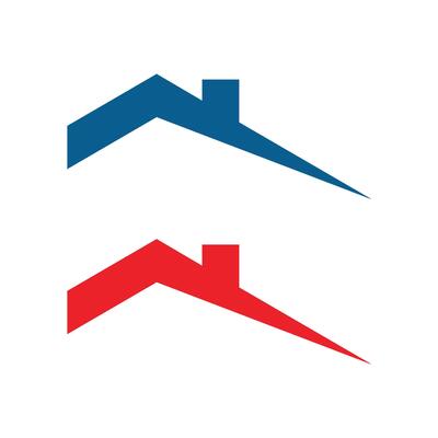 Set Swoosh Roof Real Estate Logo Template Illustration Design. EPS 10.