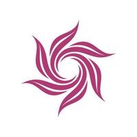 Purple Petals Blossom Flower Logo Template Illustration Design Illustration Design. EPS 10. vector