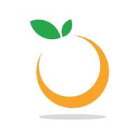 Swoosh Orange Fruit Logo Template Illustration. EPS 10. vector