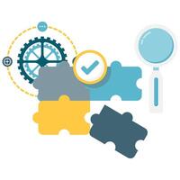 problem solving, customer service illustration vector