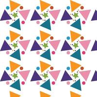 Colorful Geometric Triangle Pattern vector