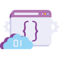development coding and programming cloud png