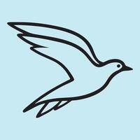 Bird Silhouette design on a white background vector
