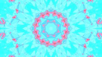 symmetrical patterns,VJ fractal kaleidoscope seamless loop animation. video