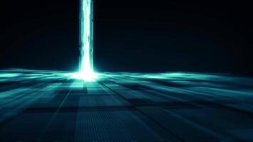 Abstract technology background. Data flow, big data, technology background concept. Abstract big data analytic artificial intelligent simulation, Digital background. Seamless loop. video