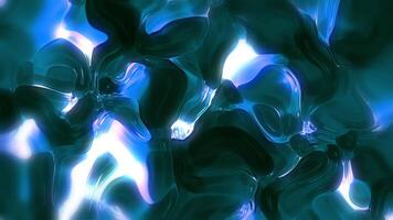 Abstract green fluid flow seamless loop slow motion background video