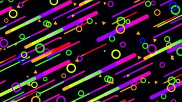 Abstract Art of Circles and Lines in Various Colors video