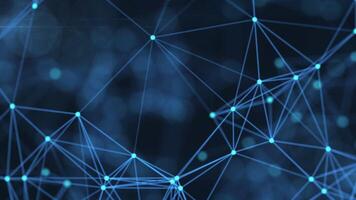 Growing global network and data connections concept.Scientific technology data network surrounding global connectivity. video